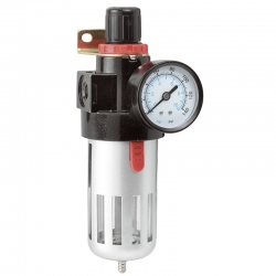 Separator vlage kompresora 1/4'' 3/8'' 1/2'' (manometar/filter) 0777/2 Fervi