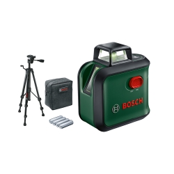 Nivelir Laserski Križni Bosch Zeleni 24m 0,52kg+ TT150 Stativ 0603663B04