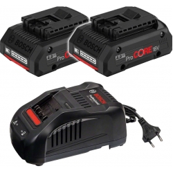 Bosch Set Baterija i Punjača  Li-ion 2x18V 4,0Ah ProCORE+GAL1880CV | A*0615990L4Z