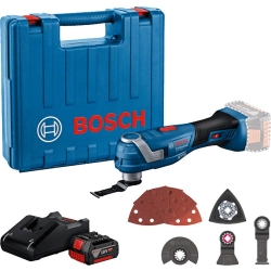 Bosch Aku Multimaster GOP 185-Li Li-ion 1x18V 4,0Ah 1,2kg + PRIBOR 5/1 + KOFER 0 601 8G2 021