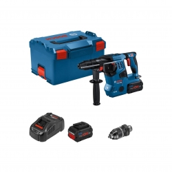 Bosch Aku Bušaći Čekić GBH 18V-28 CF BL 2x18V 8,0Ah 3,4J SDS-plus + QUICK + L-Boxx 0 611 921 002