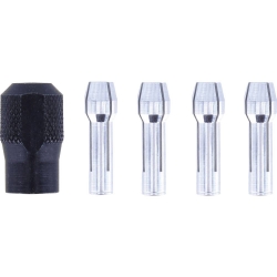 Dremel Set Čeljust Stezna 0,8/1,6/2,4/3,2mm 4/1 + Matica TIP4485
