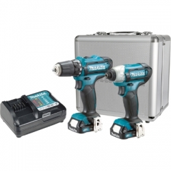 Set Makita CLX224X DF333D+TD110D Li-ion 12v 2x1,5Ah + Alu Kofer