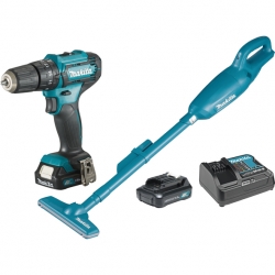 Set Makita HP333Z+CL106FZ Li-ion 12V 2X1,5Ah + DC10WD