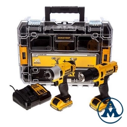 Dewalt Set Aku Udarni Odvijač + Bušlica - Odvijač Li-ion 10,8V 2x2,0Ah | DCK211D2T 
