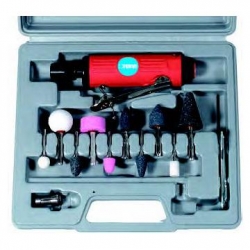 Brusilica Ravna Pneumatska 0050 Fervi + 10-dijelni set bruseva