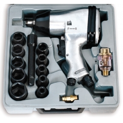 Odvijač Udarni Zračni 1/2" 320Nm + Set Ključeva Fervi 0044