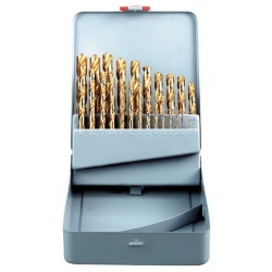 Set Spiralnih Svrdala za Metal 1-13mm HSS-Tin 25-dijelni Fervi P062
