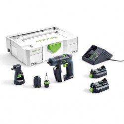 Festool Aku Bušilica-Odvijač CXS12-2,5-Set  Li-ion 10,8V 2x2,5Ah 1-10mm 17/30Nm 5,50kg + 3 NASTAVKA + Systainer SYS3 DF M 187 576865