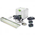 Kružna Pila Aku Festool HKC 55 5,0 EBI-Set-FSK 420 Li-ion 18V 2x5,0Ah 160mm + Tracnicka Vodilica + Systainer SYS3 M 337