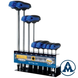 Heytec Set Torx Kljuceva s T-ručicom T10-T50mm 8/1