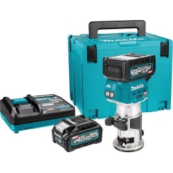 Akumulatorska glodalica Makita RT001GM210 40V XGT set s Makpac koferom