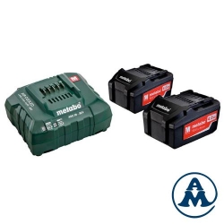Set Baterija i Punjač Li-ion 2x18V  4,0Ah Metabo