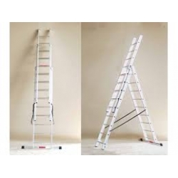 Ljestve Aluminijske Trodijelne Višenamjenske gazište 3x13 Alpos 38-13