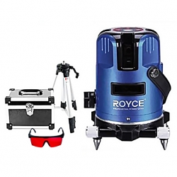 Nivelir Laserski Križni AMRLL-V5 Crvena Zraka 5 linija + Stativ RLL-V5 + Kofer