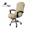 Uredska stolica fotelja od eko kože - Ergonomska i udobna bež