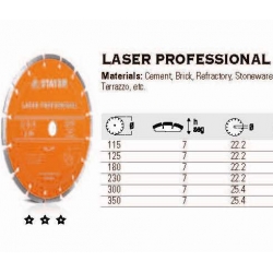 Stayer Dijamantna rezna Ploča 115 mm Laser Profesional