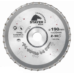 List Kružne Pile Stayer 190x30mm Z=36 Sandwich Panel