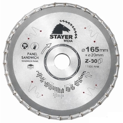 List Kružne Pile 165x20x2,0 Z=30 Sandwich Stayer