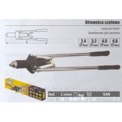 Kliješta za blok zakovice dvoručna 2,4-4,8mm