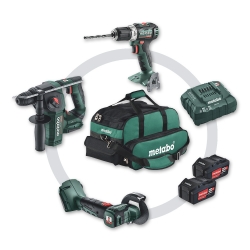 Set Metabo | Combo Set 3.1.1 | BH 18 LTX BL 16 + BS18 L BL + CC 18 LTX BL | 2x18V 4,0AH
