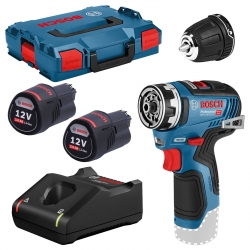 Bosch Aku Bušilica-Odvijač GSR 12V-35 FC FLEXICLICK SET 2x12V 3,0Ah 35/20Nm + GLAVA 1/1 + L-Boxx