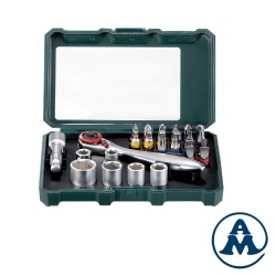 Set bitova, ključeva + račna 26-dijelni Metabo